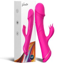 Comprar ARMONY - DILDO VIBRADOR RABBIT SILICONA FUCSIA al mejor precio - Envíos Discretos