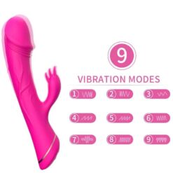 Comprar ARMONY - DILDO VIBRADOR RABBIT SILICONA FUCSIA al mejor precio - Envíos Discretos