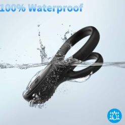 Comprar ARMONY - DOBLE ANILLO VIBRADOR NEGRO al mejor precio - Envíos Discretos