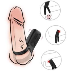 Comprar ARMONY - DOBLE ANILLO VIBRADOR NEGRO al mejor precio - Envíos Discretos