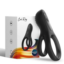 Comprar ARMONY - DOBLE ANILLO VIBRADOR NEGRO al mejor precio - Envíos Discretos