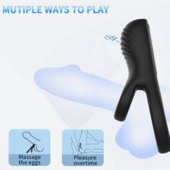 Comprar ARMONY - DOBLE ANILLO VIBRADOR NEGRO al mejor precio - Envíos Discretos
