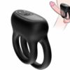 Comprar ARMONY - DOBLE ANILLO VIBRADOR NEGRO al mejor precio - Envíos Discretos