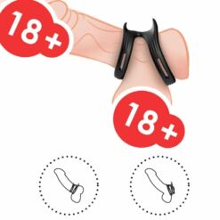 Comprar ARMONY - DUALRING ANILLO DOBLE ELÁSTICO NEGRO al mejor precio - Envíos Discretos
