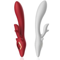 Comprar ARMONY - ELK VIBRADOR RABBIT CURVO RED al mejor precio - Envíos Discretos