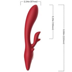 Comprar ARMONY - ELK VIBRADOR RABBIT CURVO RED al mejor precio - Envíos Discretos
