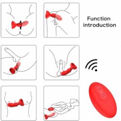 Comprar ARMONY - EXTREME A BLOOM ROSA VIBRADOR & PLUG ANAL CONTROL REMOTO ROJO al mejor precio - Envíos Discretos