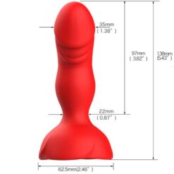 Comprar ARMONY - EXTREME A BLOOM ROSA VIBRADOR & PLUG ANAL CONTROL REMOTO ROJO al mejor precio - Envíos Discretos