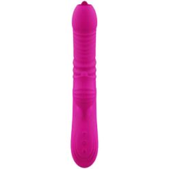 Comprar ARMONY - FANNY VIBRADOR MULTIFUNCION DOBLE LENGUA EFECTO CALOR FUCSIA al mejor precio - Envíos Discretos
