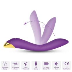 Comprar ARMONY - FLAMINGO VIBRADOR MULTIPOSICION VIOLETA al mejor precio - Envíos Discretos