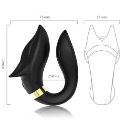 Comprar ARMONY - FOX VIBRADOR PAREJAS CONTROL REMOTO NEGRO al mejor precio - Envíos Discretos