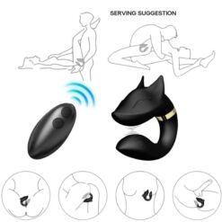 Comprar ARMONY - FOX VIBRADOR PAREJAS CONTROL REMOTO NEGRO al mejor precio - Envíos Discretos
