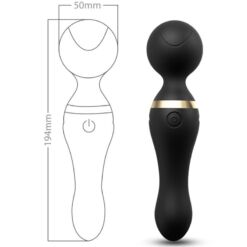 Comprar ARMONY - FREEZA MASAJEADOR & VIBRADOR CABEZA FLEXIBLE NEGRO al mejor precio - Envíos Discretos