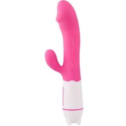Comprar ARMONY - HAPPY VIBRADOR & ESTIMULADOR RECARGABLE FUCSIA al mejor precio - Envíos Discretos
