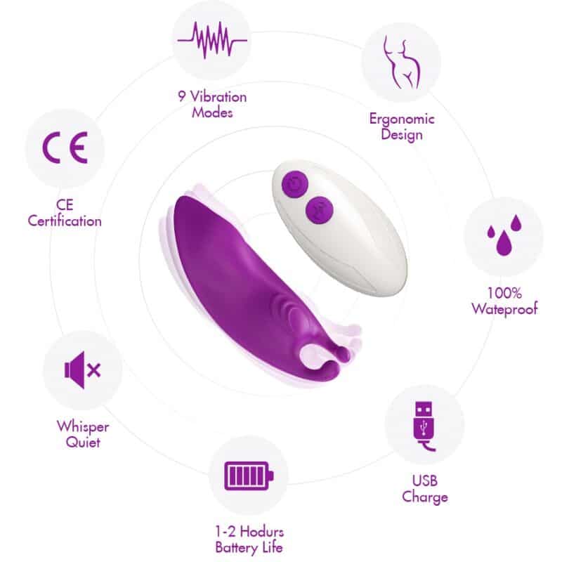 ARMONY - HONEYBEE PANTIES VIBRADOR PUNTO G CONTROL REMOTO VIOLETA - piKanteo | Despierta tu lado más piKante Comprar ARMONY - HONEYBEE PANTIES VIBRADOR PUNTO G CONTROL REMOTO VIOLETA al mejor precio - Envíos Discretos