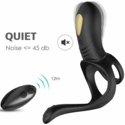 Comprar ARMONY - JOY JUMPER ANILLO VIBRADOR PAREJAS & PLUG ANAL CONTROL REMOTO NEGRO al mejor precio - Envíos Discretos