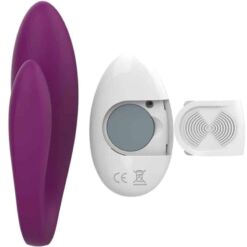 Comprar ARMONY - KITTY VIBRADOR PARA PAREJAS CONTROL REMOTO VIOLETA al mejor precio - Envíos Discretos