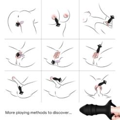 Comprar ARMONY - KYLIN DEDAL VIBRADOR & PLUG ANAL CONTROL REMOTO NEGRO al mejor precio - Envíos Discretos