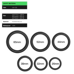 Comprar ARMONY - LOCK ANILLOS SILICONA NEGRO al mejor precio - Envíos Discretos