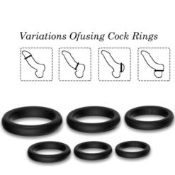 Comprar ARMONY - LOCK ANILLOS SILICONA NEGRO al mejor precio - Envíos Discretos
