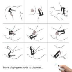 Comprar ARMONY - MANFUN VIBRADOR & ESTIMULADOR PLUG ANAL CONTROL REMOTO NEGRO al mejor precio - Envíos Discretos