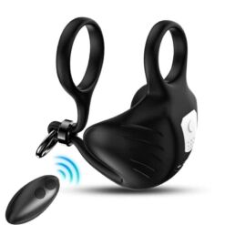 Comprar ARMONY - MANTA ANILLO VIBRADOR TESTÍCULOS CONTROL REMOTO NEGRO al mejor precio - Envíos Discretos