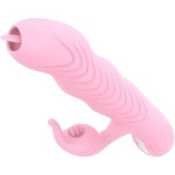 Comprar ARMONY - MARCIA VIBRADOR & THRUSTING DOBLE LENGUA EFECTO CALOR ROSA al mejor precio - Envíos Discretos