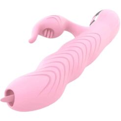 Comprar ARMONY - MARCIA VIBRADOR & THRUSTING DOBLE LENGUA EFECTO CALOR ROSA al mejor precio - Envíos Discretos