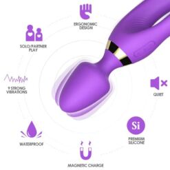 Comprar ARMONY - MASAJEADOR & VIBRADOR RABBIT VIOLETA al mejor precio - Envíos Discretos