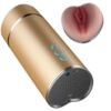 Comprar ARMONY - MASTURBADOR VIBRADOR VAGINA DORADO al mejor precio - Envíos Discretos