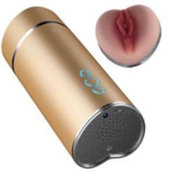 Comprar ARMONY - MASTURBADOR VIBRADOR VAGINA DORADO al mejor precio - Envíos Discretos