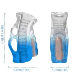 Comprar ARMONY - MASTURBATOR DEDAL & VIBRADOR AZUL DEGRADADO al mejor precio - Envíos Discretos