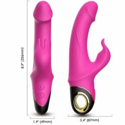 Comprar ARMONY - METEROR DILDO VIBRADOR RABBIT ROTADOR FUCSIA al mejor precio - Envíos Discretos