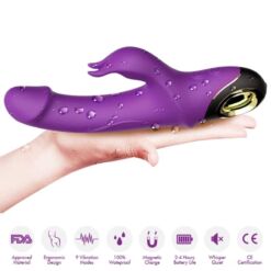 Comprar ARMONY - METEROR DILDO VIBRADOR RABBIT ROTADOR VIOLETA al mejor precio - Envíos Discretos