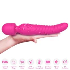 Comprar ARMONY - MISSION MASAJEADOR & VIBRADOR EFECTO CALOR FUCSIA al mejor precio - Envíos Discretos