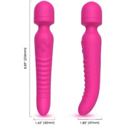 Comprar ARMONY - MISSION MASAJEADOR & VIBRADOR EFECTO CALOR FUCSIA al mejor precio - Envíos Discretos
