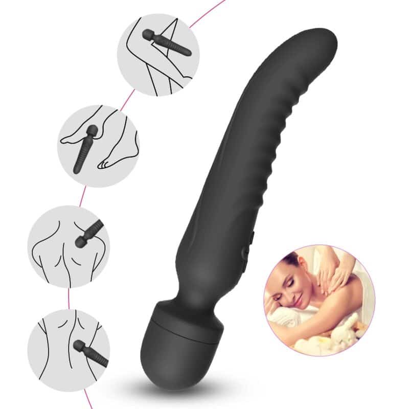 ARMONY - MISSION MASAJEADOR & VIBRADOR EFECTO CALOR NEGRO - piKanteo | Despierta tu lado más piKante Comprar ARMONY - MISSION MASAJEADOR & VIBRADOR EFECTO CALOR NEGRO al mejor precio - Envíos Discretos