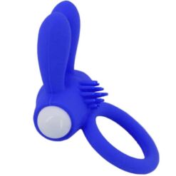 Comprar ARMONY - MR BUNNY ANILLO VIBRADOR SILICONA AZUL al mejor precio - Envíos Discretos