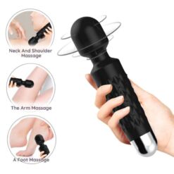 Comprar ARMONY - POSTMAN MASAJEADOR & VIBRADOR CABEZA FLEXIBLE NEGRO al mejor precio - Envíos Discretos