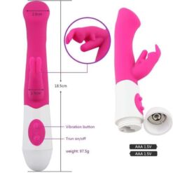 Comprar ARMONY - RABBIT VIBRADOR & ESTIMULADOR PUNTO G 10 VELOCIDADES ROSA al mejor precio - Envíos Discretos