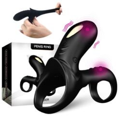 Comprar ARMONY - RANGER ANILLO DOBLE VIBRADOR PAREJA NEGRO al mejor precio - Envíos Discretos