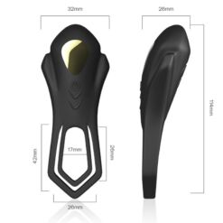 Comprar ARMONY - ROADSTER ANILLO VIBRADOR DOBLE CONTROL REMOTO NEGRO al mejor precio - Envíos Discretos