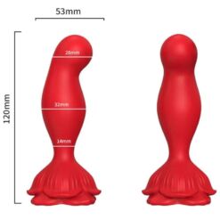 Comprar ARMONY - ROSA VIBRADOR & PLUG ANAL CONTROL REMOTO ROJO al mejor precio - Envíos Discretos