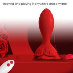 Comprar ARMONY - ROSA VIBRADOR & PLUG ANAL PEQUEÑO CONTROL REMOTO ROJO al mejor precio - Envíos Discretos