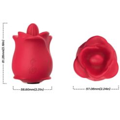 Comprar ARMONY - ROSA VIBRADOR ESTIMULADOR CON LENGUA CLITORIS 10 MODOS ROJO al mejor precio - Envíos Discretos