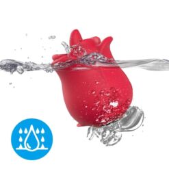 Comprar ARMONY - ROSA VIBRADOR ESTIMULADOR CON LENGUA CLITORIS 10 MODOS ROJO al mejor precio - Envíos Discretos