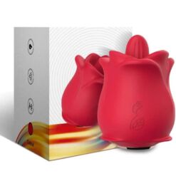 Comprar ARMONY - ROSA VIBRADOR ESTIMULADOR CON LENGUA CLITORIS 10 MODOS ROJO al mejor precio - Envíos Discretos