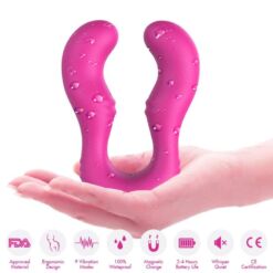 Comprar ARMONY - SERAPH VIBRADOR DOBLE CONTROL REMOTO FUCSIA al mejor precio - Envíos Discretos