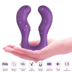 Comprar ARMONY - SERAPH VIBRADOR DOBLE CONTROL REMOTO VIOLETA al mejor precio - Envíos Discretos