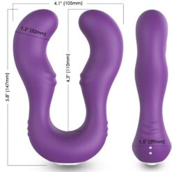 Comprar ARMONY - SERAPH VIBRADOR DOBLE CONTROL REMOTO VIOLETA al mejor precio - Envíos Discretos